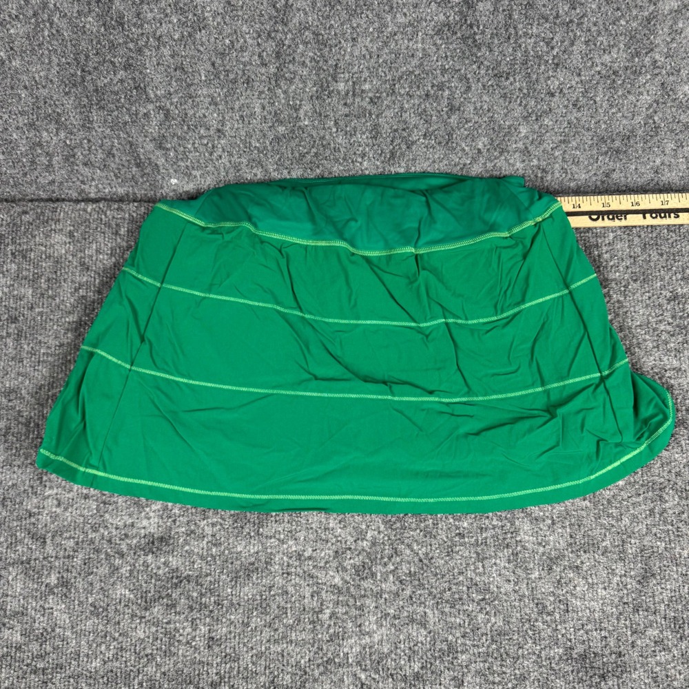 Lululemon Skirt Womens XS Green Pace Setter Pleated Athletic Tennis Running